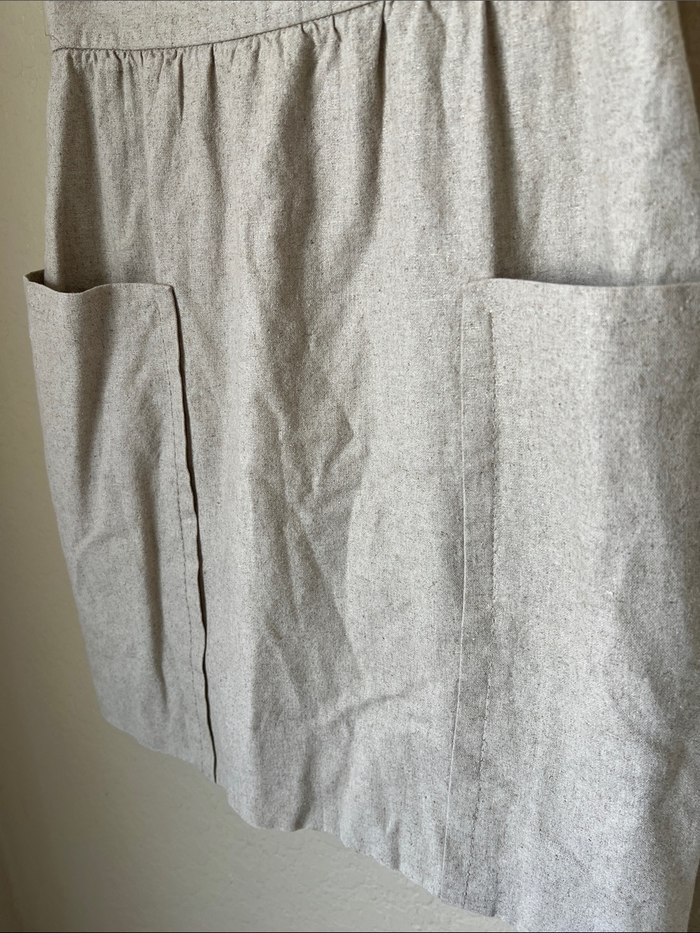 Anthropologie Cartonnier cream linen blend skirt 4 - Picture 3 of 10